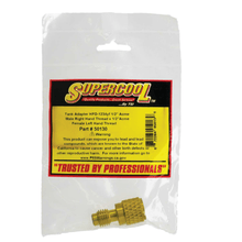 Load image into Gallery viewer, 50130 1234yf Refrigerant Tank Adapter 1/2" ACME Brass
