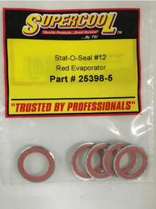 25398-5 -- Freightliner Stat-O-Seal #12 Red Evaporator Compressor Washer (Bag of 5)