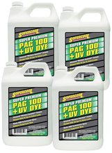 Load image into Gallery viewer, P100-128D (4 Pack) R-134a PAG 100 + U/V Dye Compressor Oil Gallon