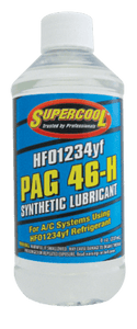 27262 (6 Pack) HFO-1234yf PAG 46 Compressor Oil 8 oz. (237 ml) - Supercool Professional AC Products