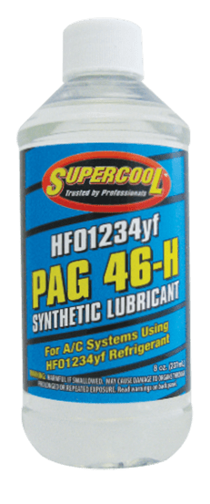 27262 (6 Pack) HFO-1234yf PAG 46 Compressor Oil 8 oz. (237 ml) - Supercool Professional AC Products