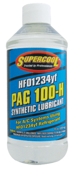 38589 (6 Pack) HFO-1234yf PAG 100 Compressor Oil 8oz. (237 ml) - Supercool Professional AC Products