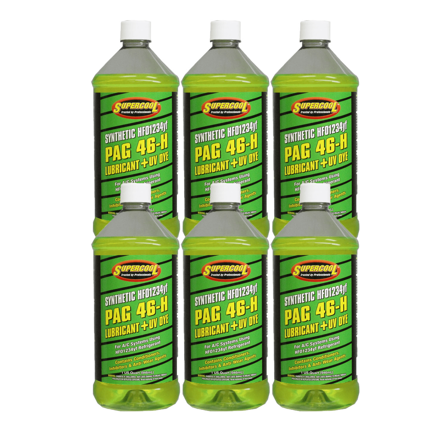 PAG 46H+U/V Dye Compressor Fluid - 1234yf -- 32oz. (6 Pack) PN