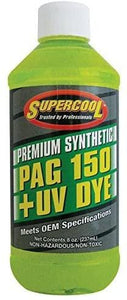 P150-8D (6 Pack) R-134a PAG 150 Compressor Oil + UV Dye 8oz. (237 ml)