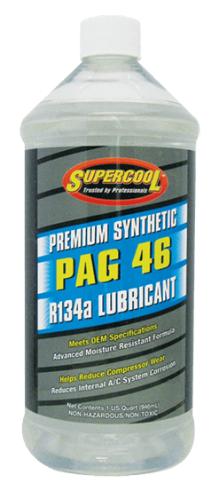 P46-32 (6 Pack) R-134a PAG 46 Compressor Oil 32oz. (1L) - Supercool Professional AC Products