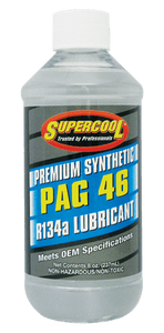 P46-8 (6 Pack) R-134a PAG 46 Compressor Oil 8oz. (237 ml) - Supercool Professional AC Products